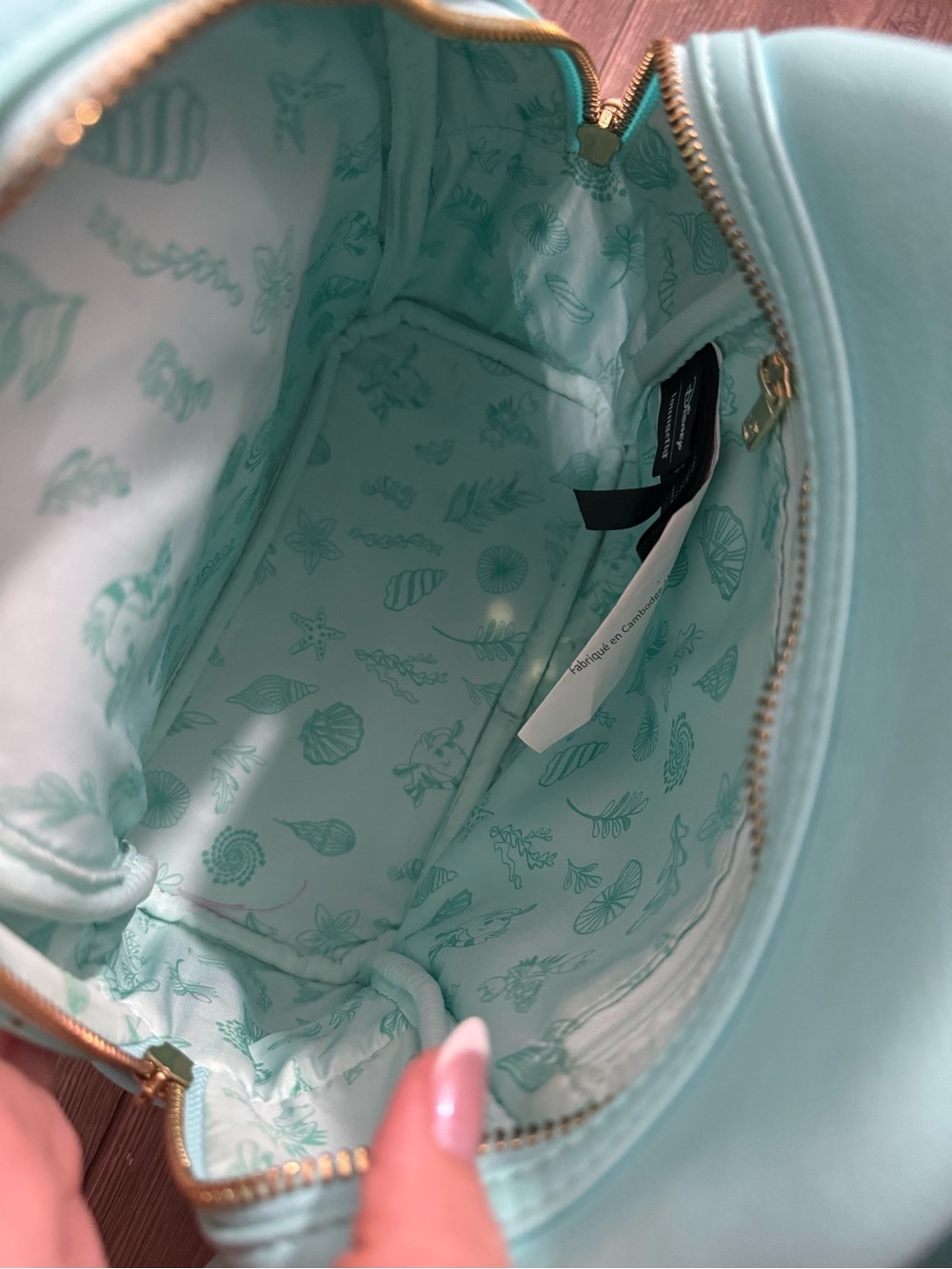 Disney Loungefly The Little Mermaid Kiss The Girl Mini Backpack Exclusive Tote - Picture 5 of 7
